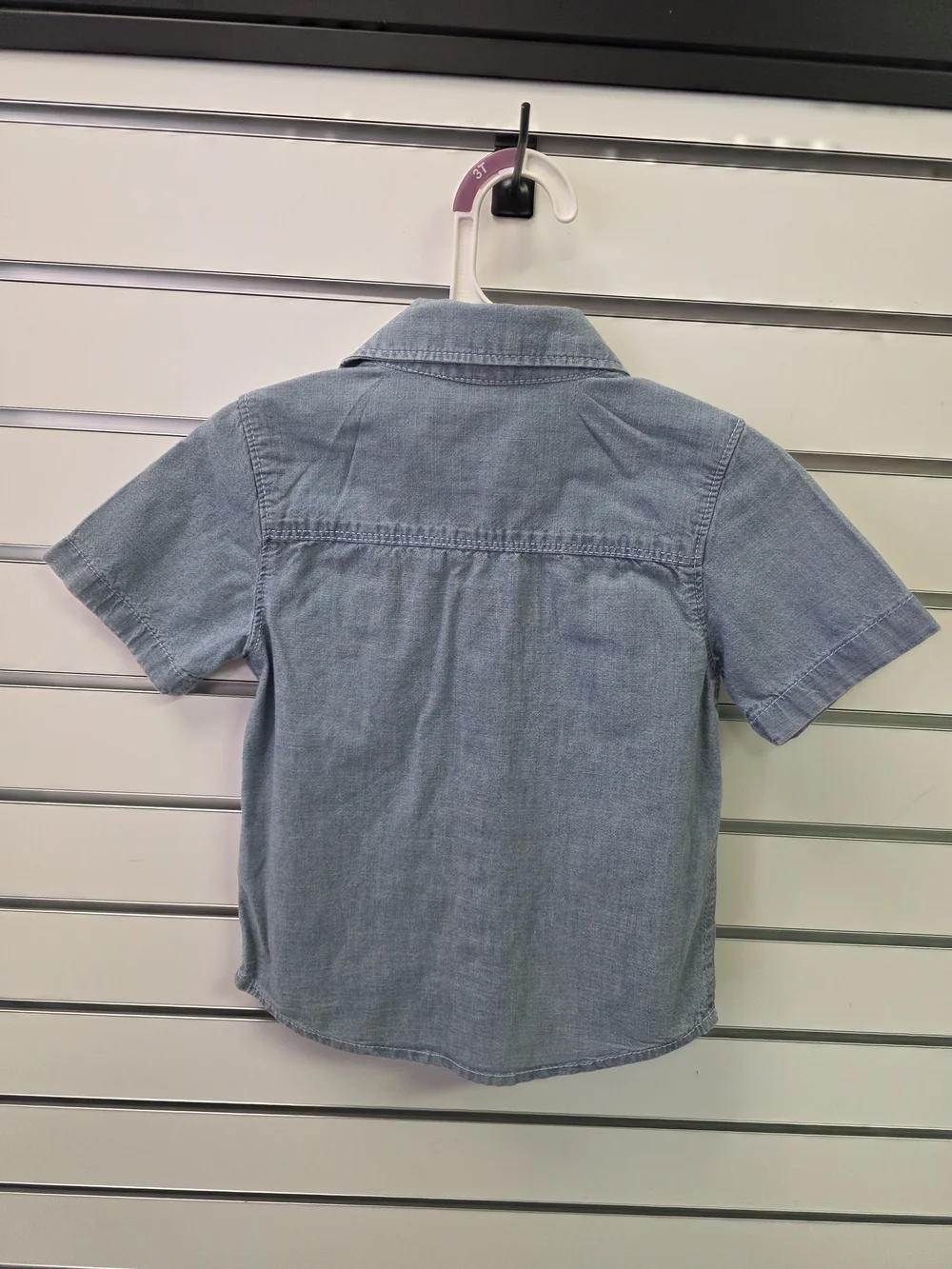 Toddler Denim Button-Front Shirt - Light Blue, SIZE 3T